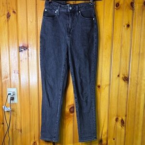 Madewell Charcoal Straight Leg Jeans